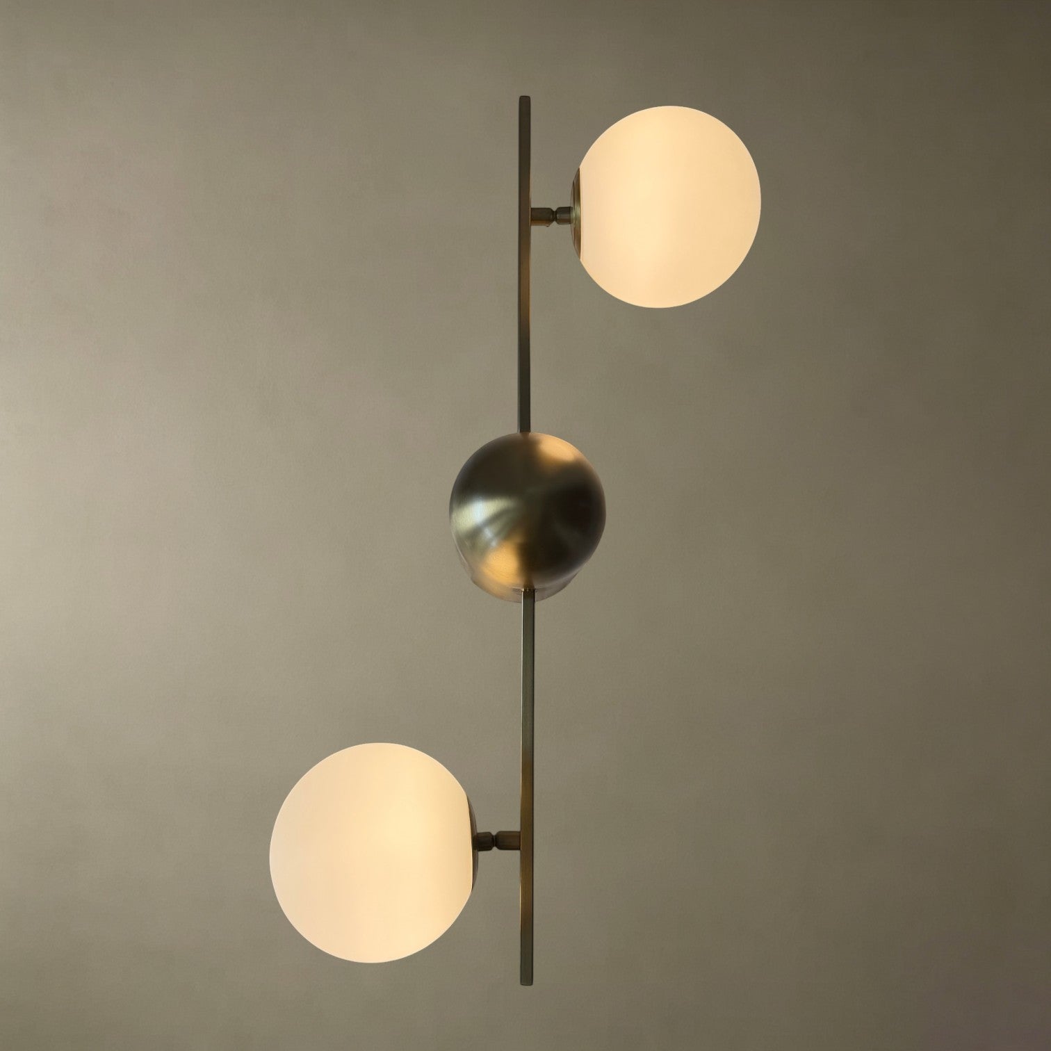 Frosted Glass Spherical Wall Lamp