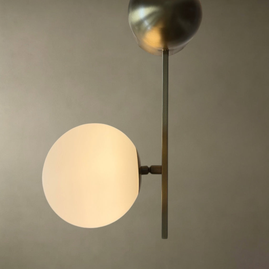 Frosted Glass Spherical Wall Lamp