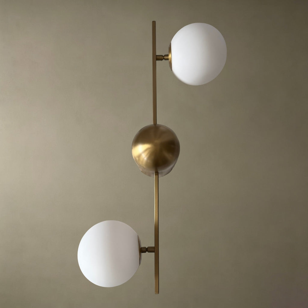 Frosted Glass Spherical Wall Lamp