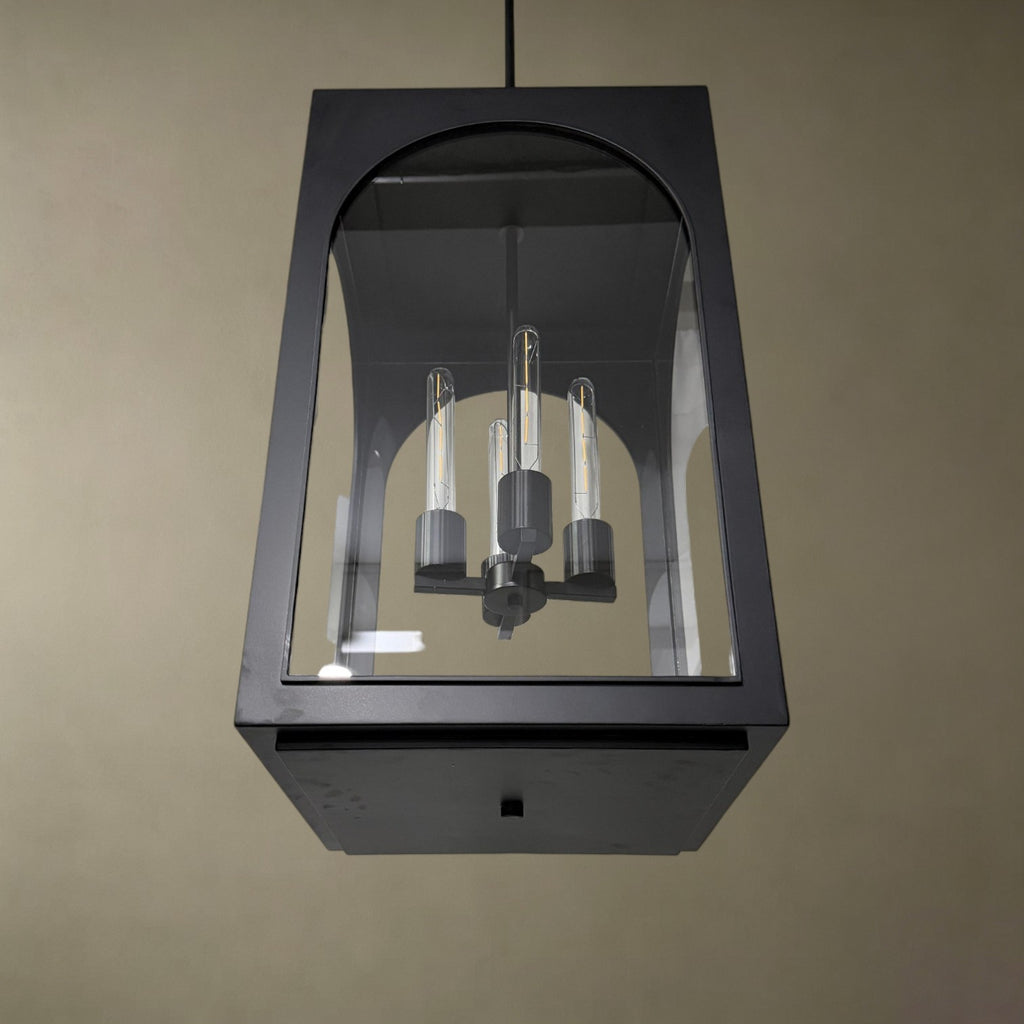 Black Arched Glass Chandelier