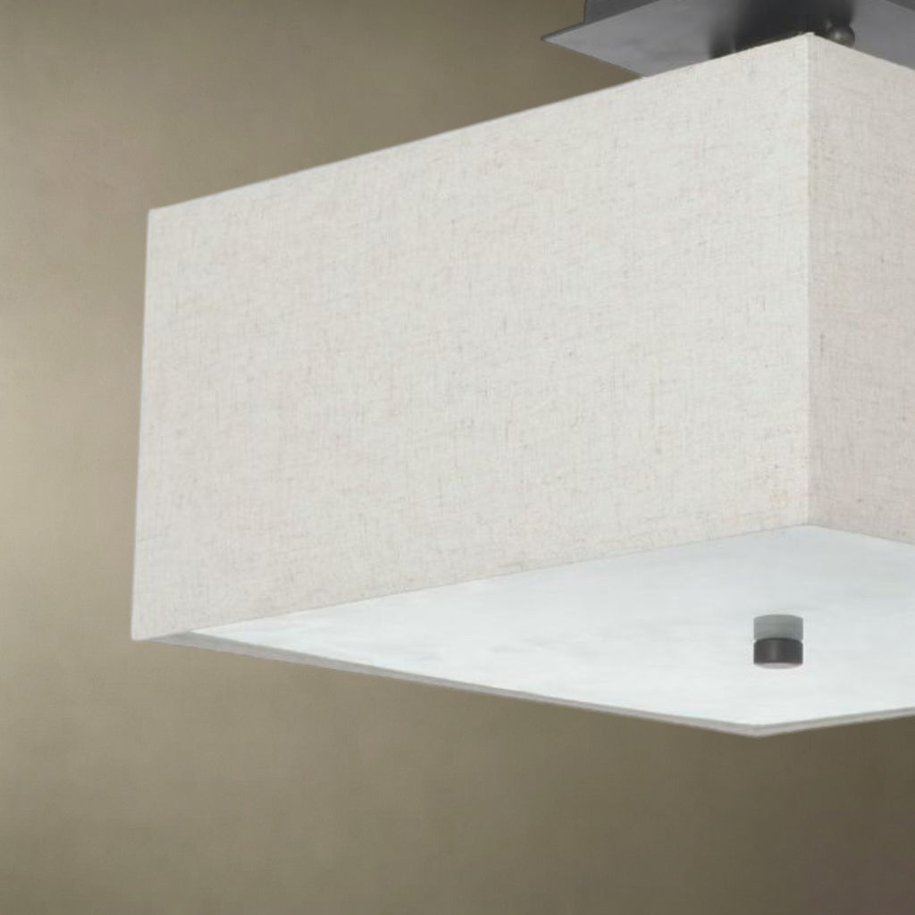 Square Fabric Ceiling Light